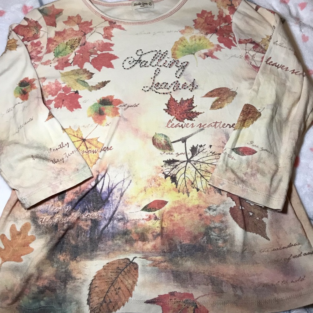 STUDIO GEM blouse size small design of fall very good condition